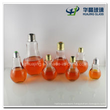 150ml 200ml 250ml 300ml Light Bulb Juice Beverage Glass Bottle